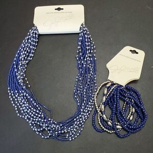 **Final Sale** Jaclyn Smith blue necklace and bracelet matching set